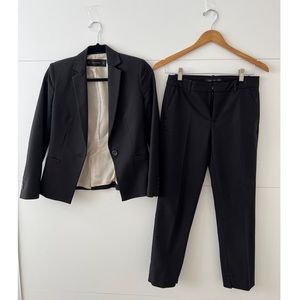 Zara suit, 2 pieces, black, XS